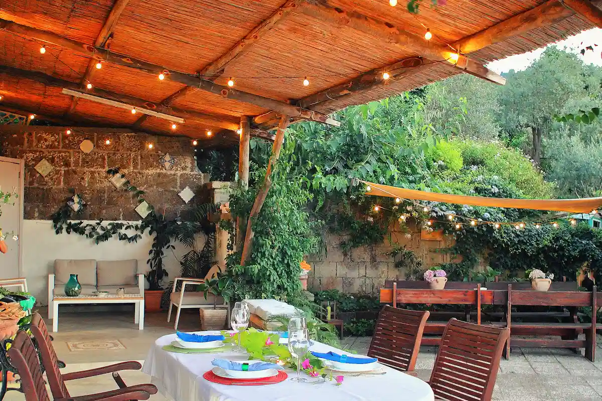 Covered patio